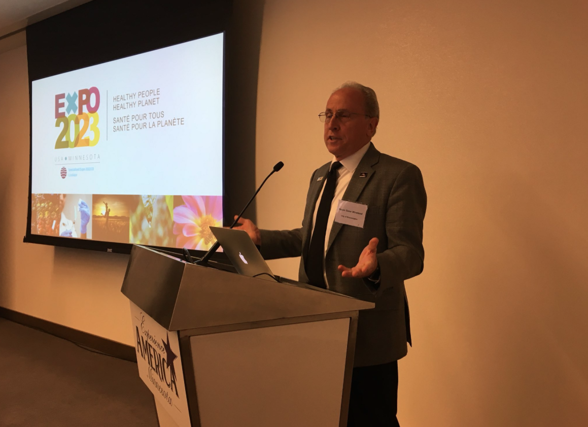 Bloomington-Mayor Gene Winstead talks about Minnesota's candidature for hosting the Expo 2023