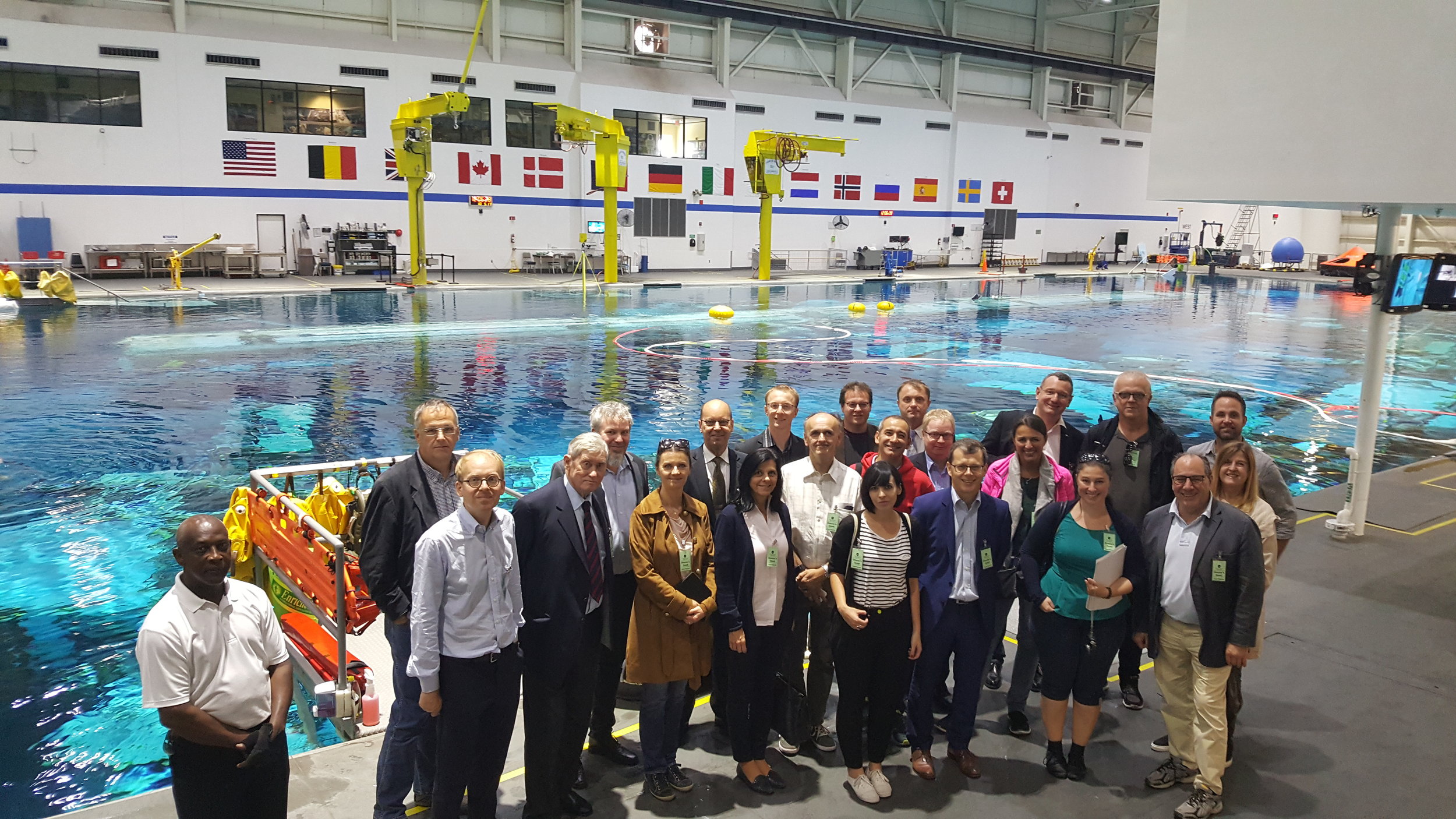 The Austrian delegation visiting NASA Johnson Space Center