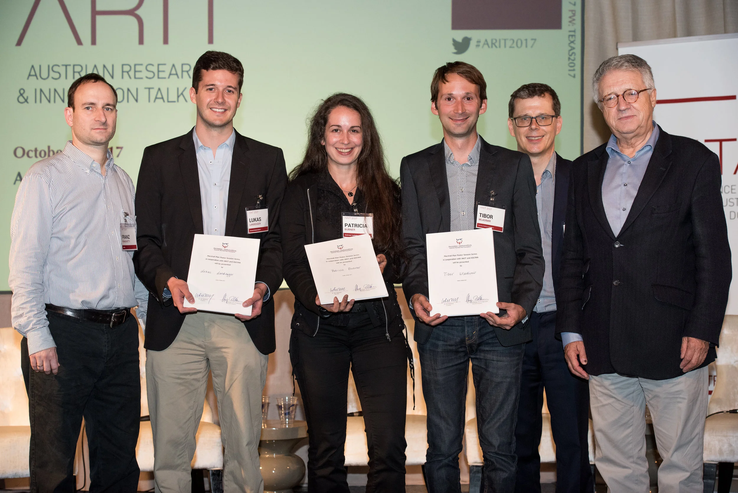 The winners of the Austrian Marshall Plan Foundation Poster Award