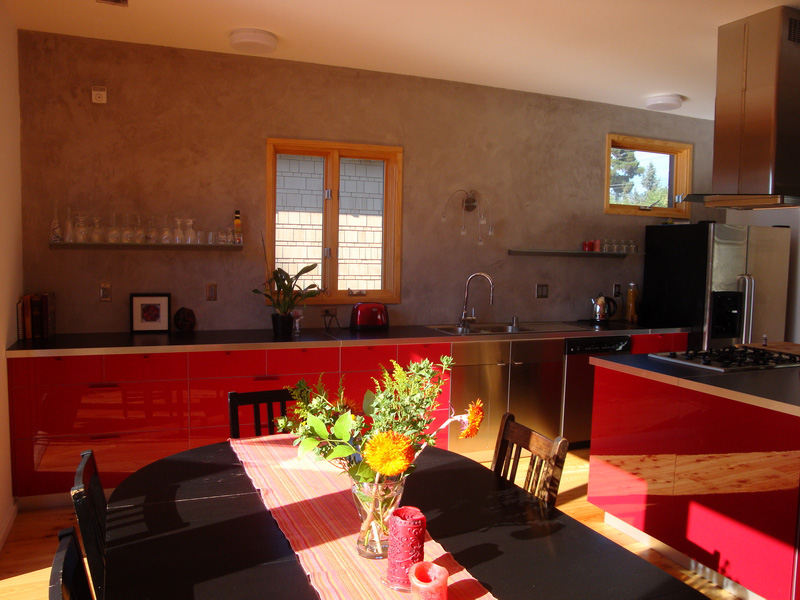 Nabih Tahan, Interior, passive house in Berkeley, California. Nabih Tahan