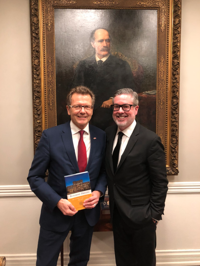 Ambassador Waldner with John A. Fry, President of Drexel University