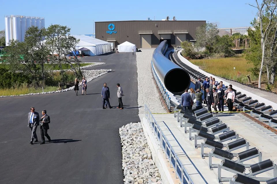 AGRU’s XXL pipe production faciltiy in Charleston, South Carolina (c) AGRU America