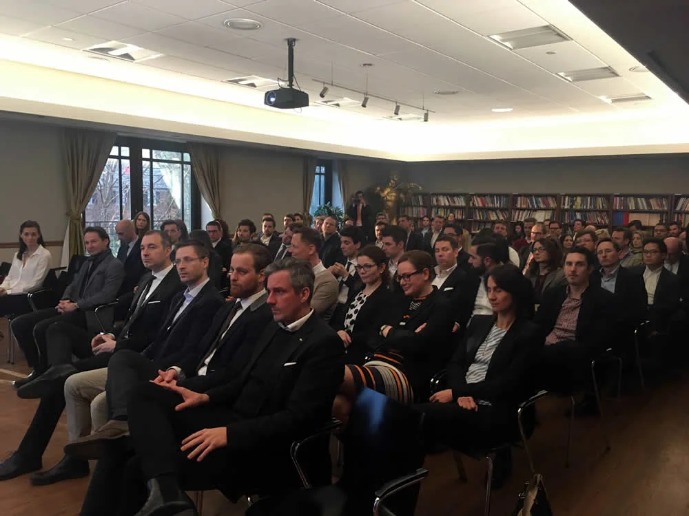 MBA Students from the University of Salzburg Business School during an Embassy briefing.