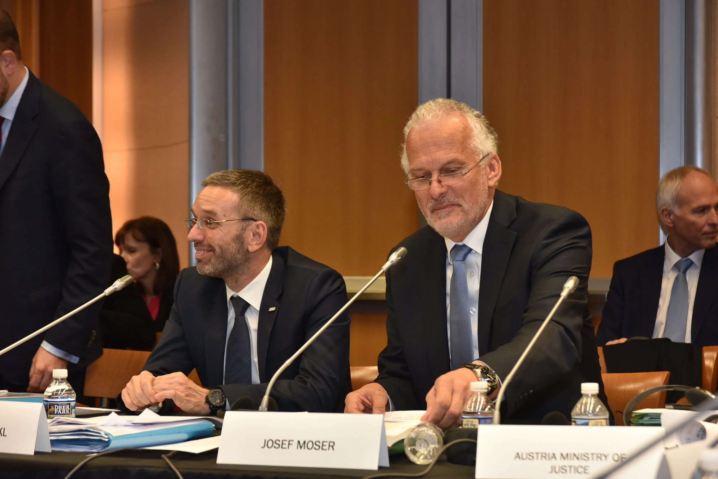 Austria was represented by Justice Minister Josef Moser and Interior Minister Herbert Kickl (c) Peter Alunans