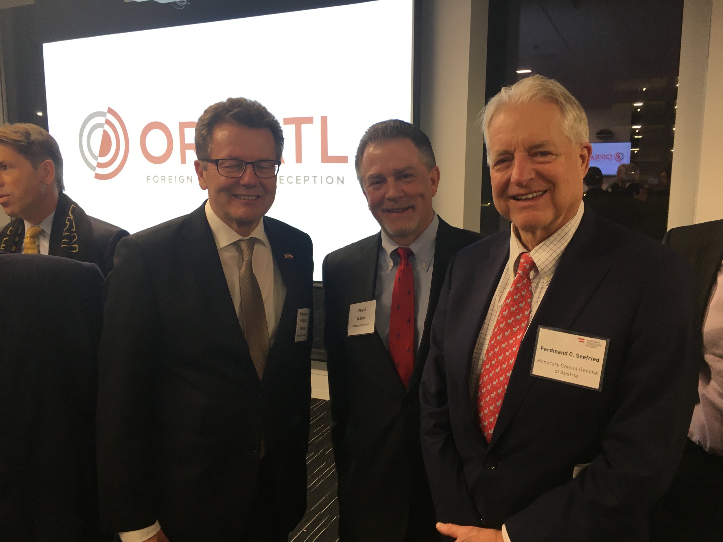 With David Balos from JP Morgan and Austrian Honorary Consul General Ferdinand C. Seefried