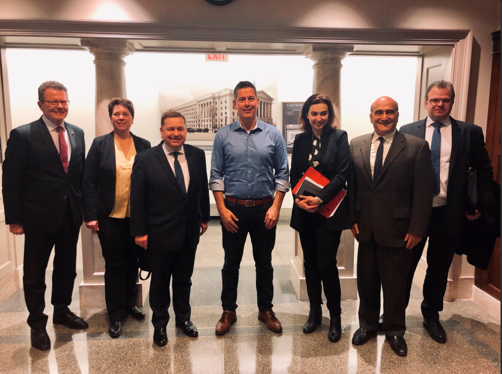 With Sean Duffy (fourth from left), Congressman from Wisconsin
