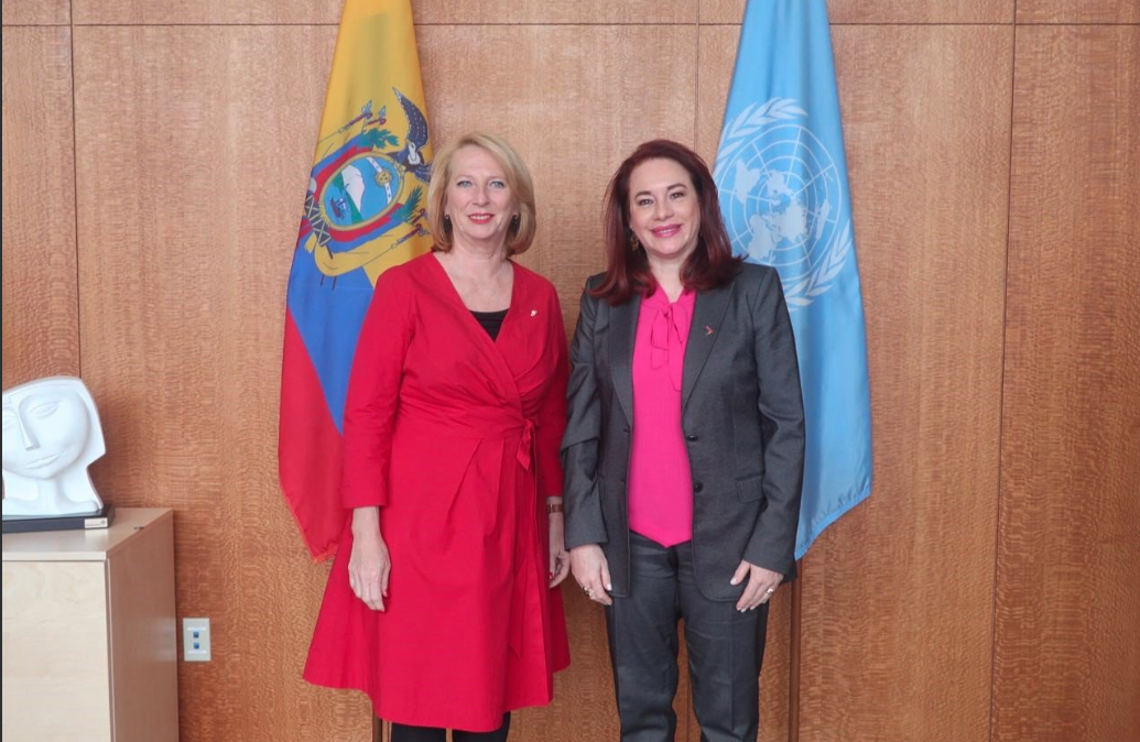 Second President Doris Bures with María Fernanda Espinosa Garcés, President of the 73rd session of the General Assembly at the United Nations (c) United Nations