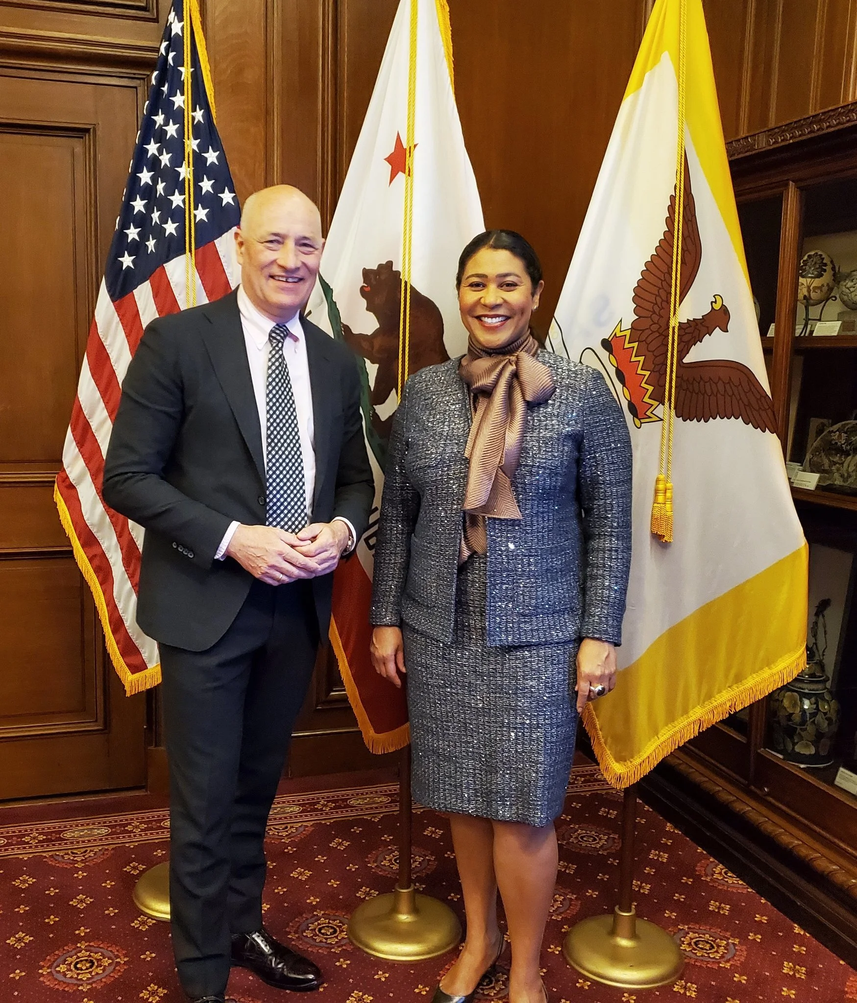 Meeting Mayor London Breed at San Francisco’s City Hall