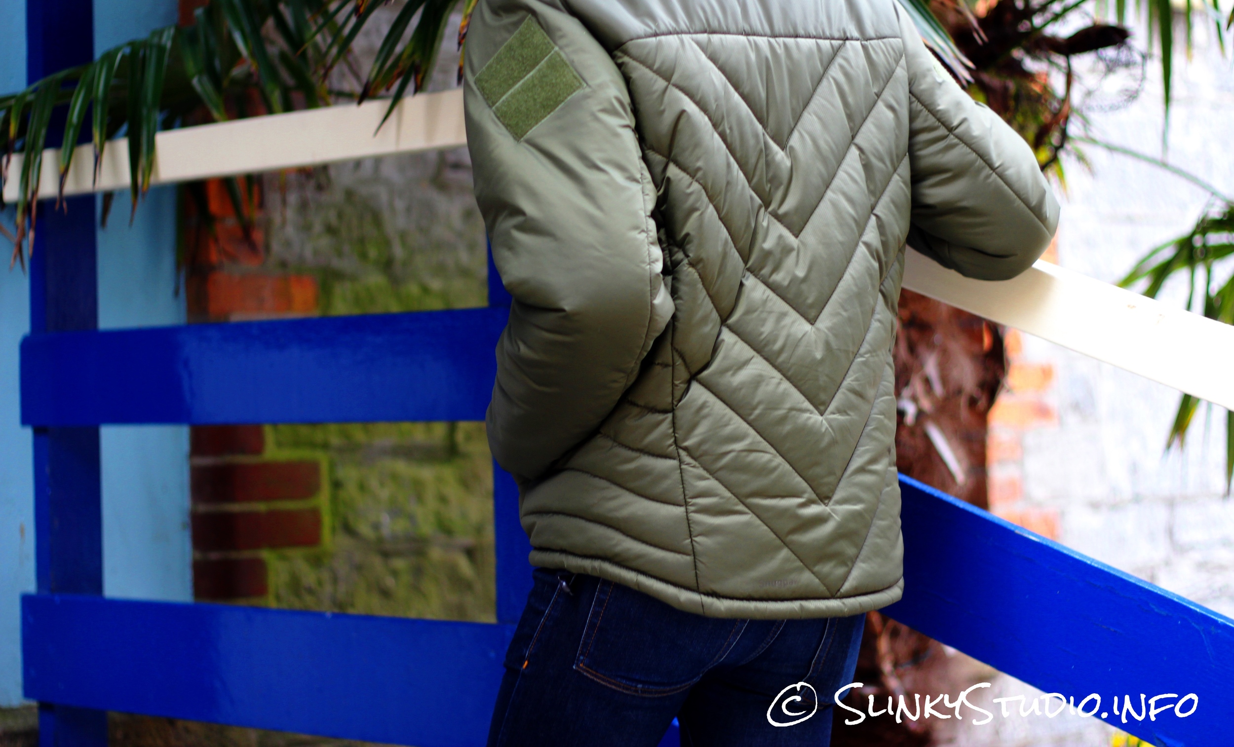 Snugpak SJ6 Jacket Walking up Stairs.jpg