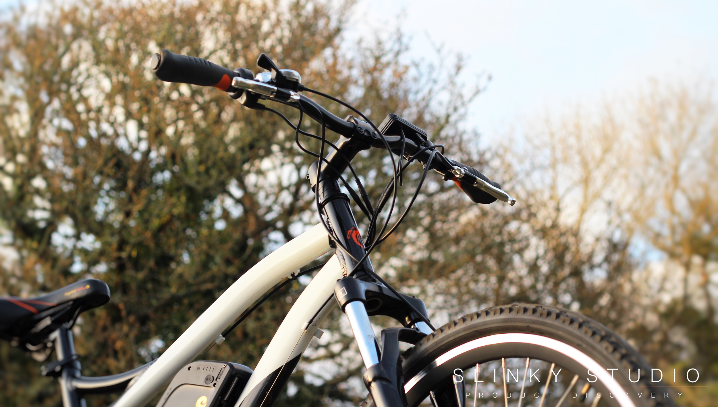 Cyclotricity Stealth eBike Front View Looking Upwards Through Tree Branches.jpg