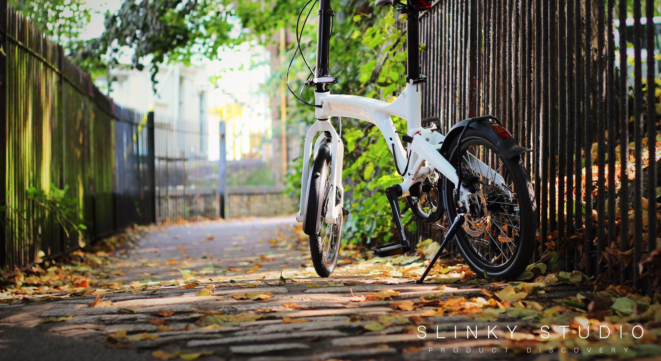 Birdy Speed Folding Bike White Leafy Autumn Path.jpg