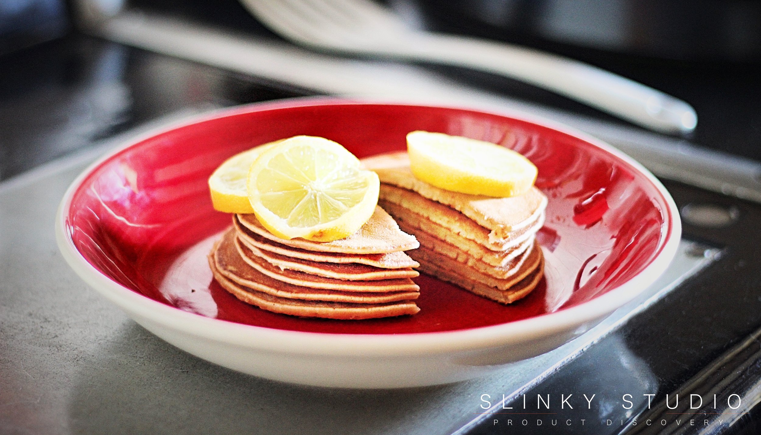 Pancakes Stack Homemade Lemon on Top Deocration Blog - Optimum G2.3 Blender.jpg