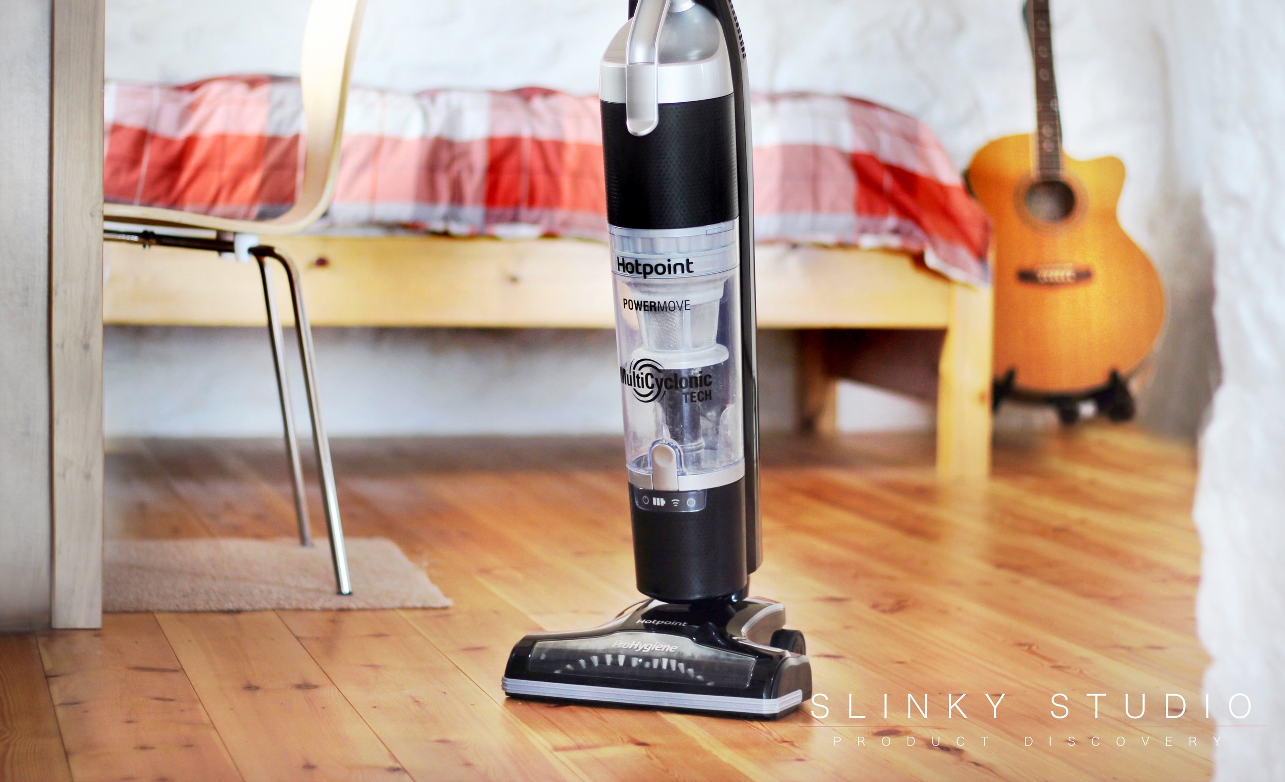 Hotpoint are entering what is now a mature cordless cleaner marketplace with their new slimline upright Ultimate Collection Cordless Cleaner Full Body.jpg
