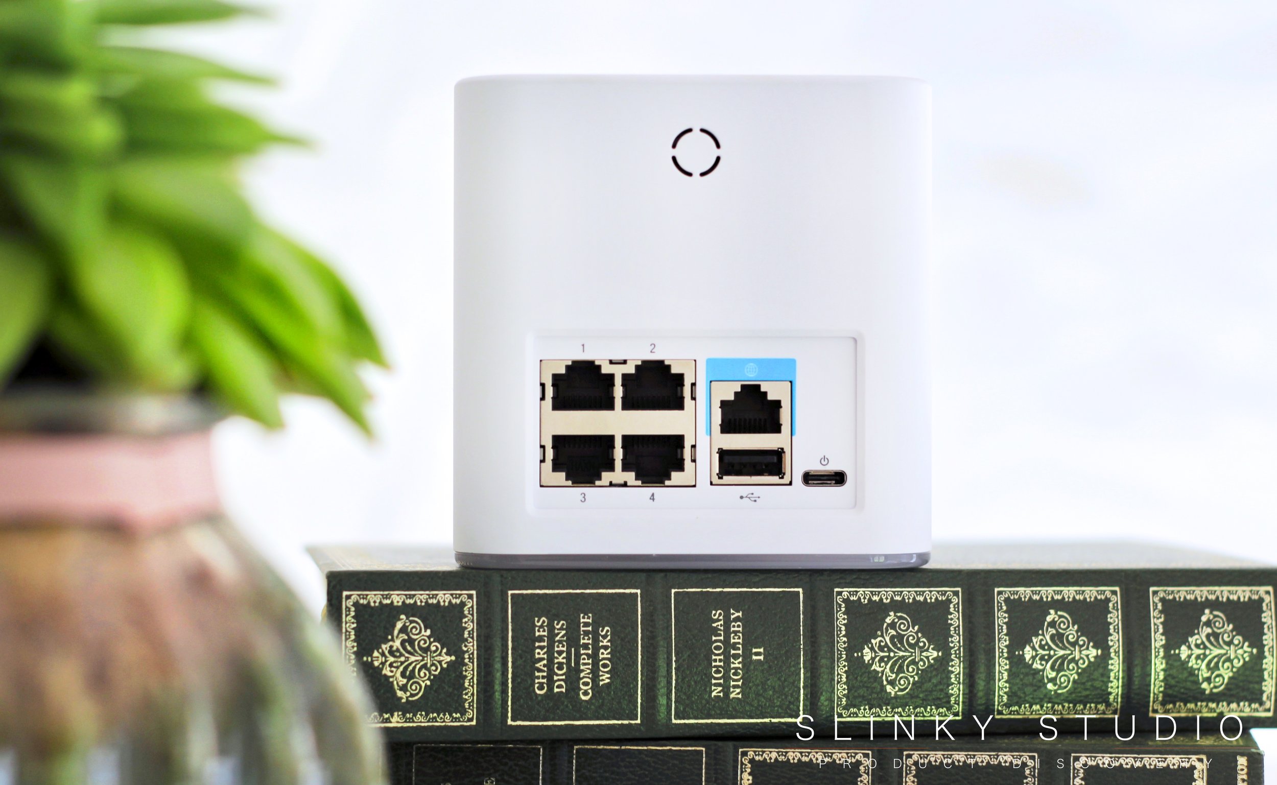 Ubiquiti AmpliFi HD Mesh Wi-Fi System Rear View Ethernet & USB Ports.jpg