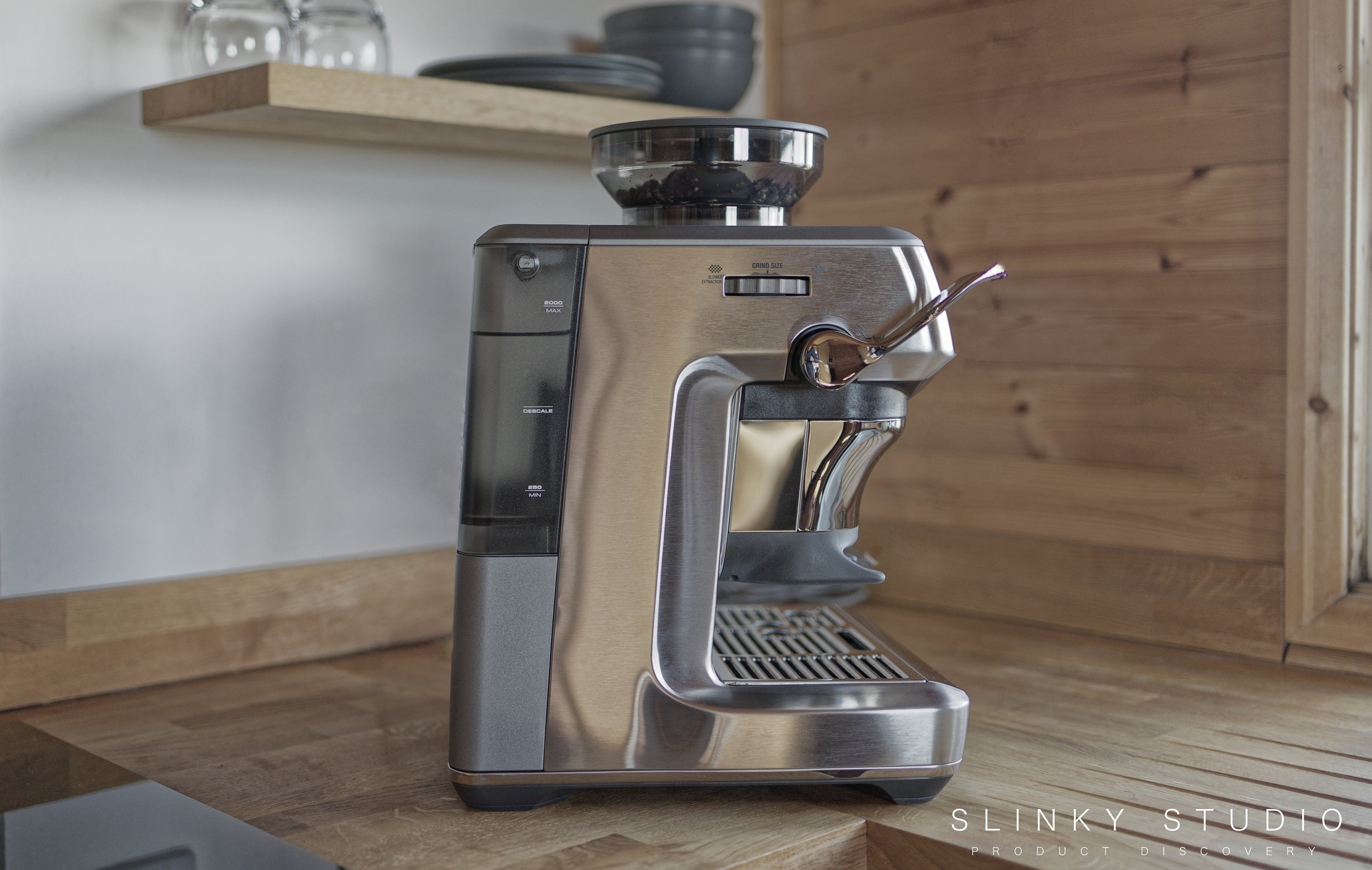 Sage Barista Express Impress Espresso Coffee Machine Side View.jpg