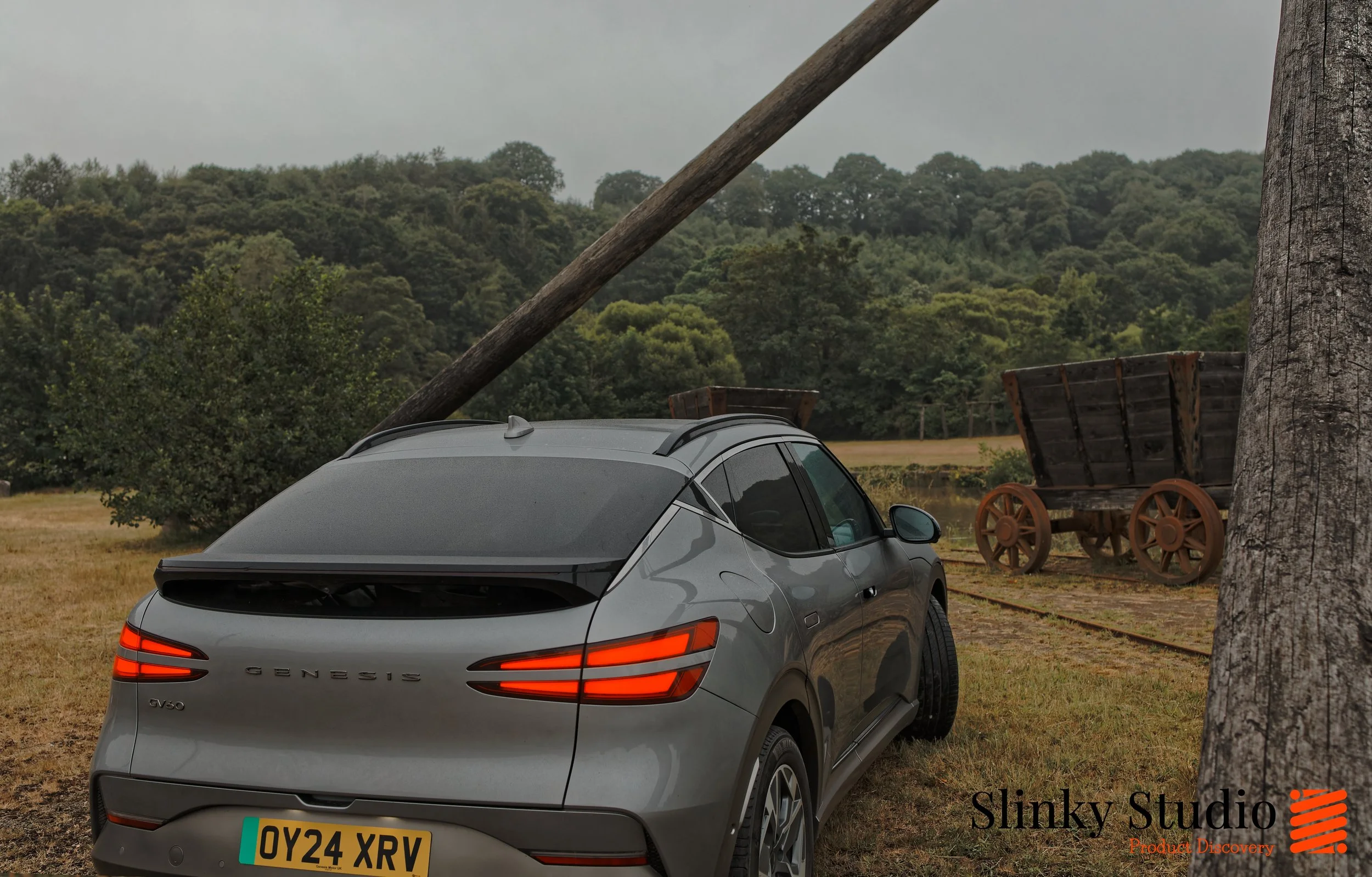 Genesis GV60 Rear Lightbar driving through Cornwall.jpg