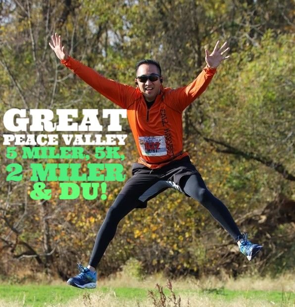 Great Peace Valley 5 Miler, 5k, 2 M Run/Walk & DU!