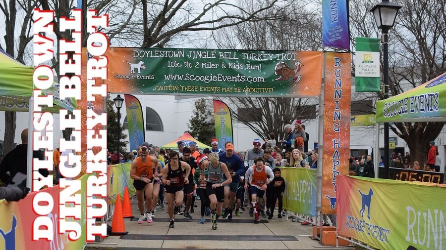 7th Annual Doylestown Jingle Bell Turkey Trot 5k, 10k, 2 Mile FUN Run/Walk & Li'l Elves Kids' Run!