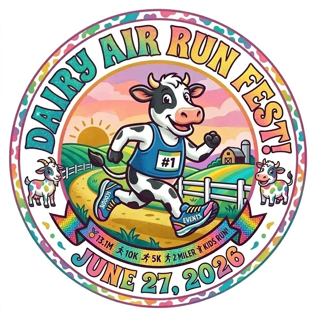 Dairy Air 5k, 10k, 13.1M Calf Marathon, Kids' Run &amp; 2 M Run/Walk!