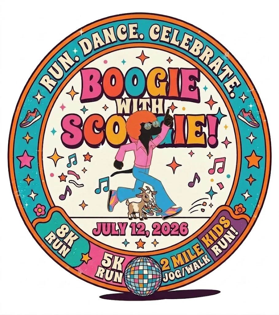 Boogie with Scoogië 8k, 5k, 2 Mile Fun Run &amp; 1/4 Mile Kids' Run