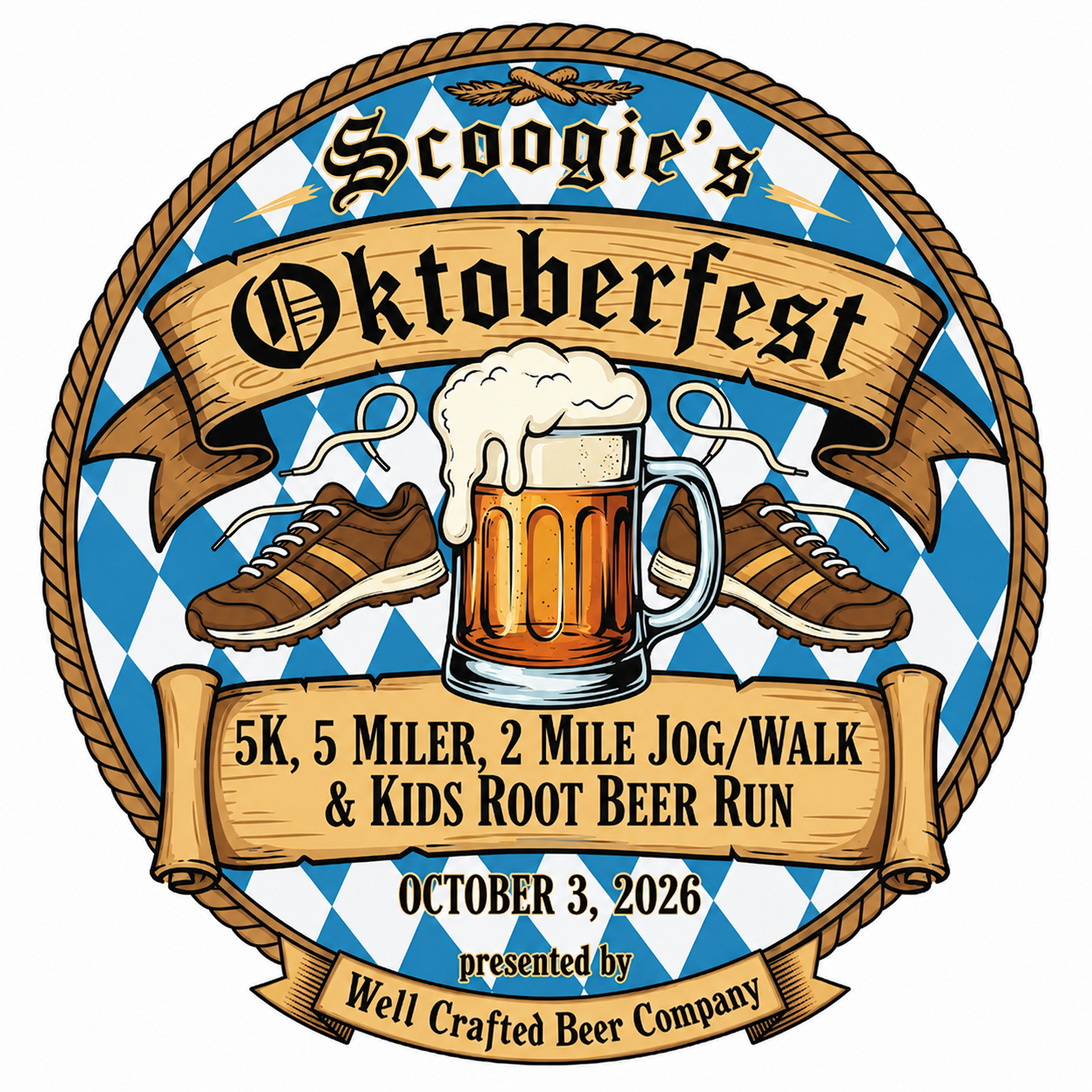 Scoogië's Oktoberfest 5k, 5 Miler, 2 Mile Jog/Walk &amp; Kids Root Beer Run!