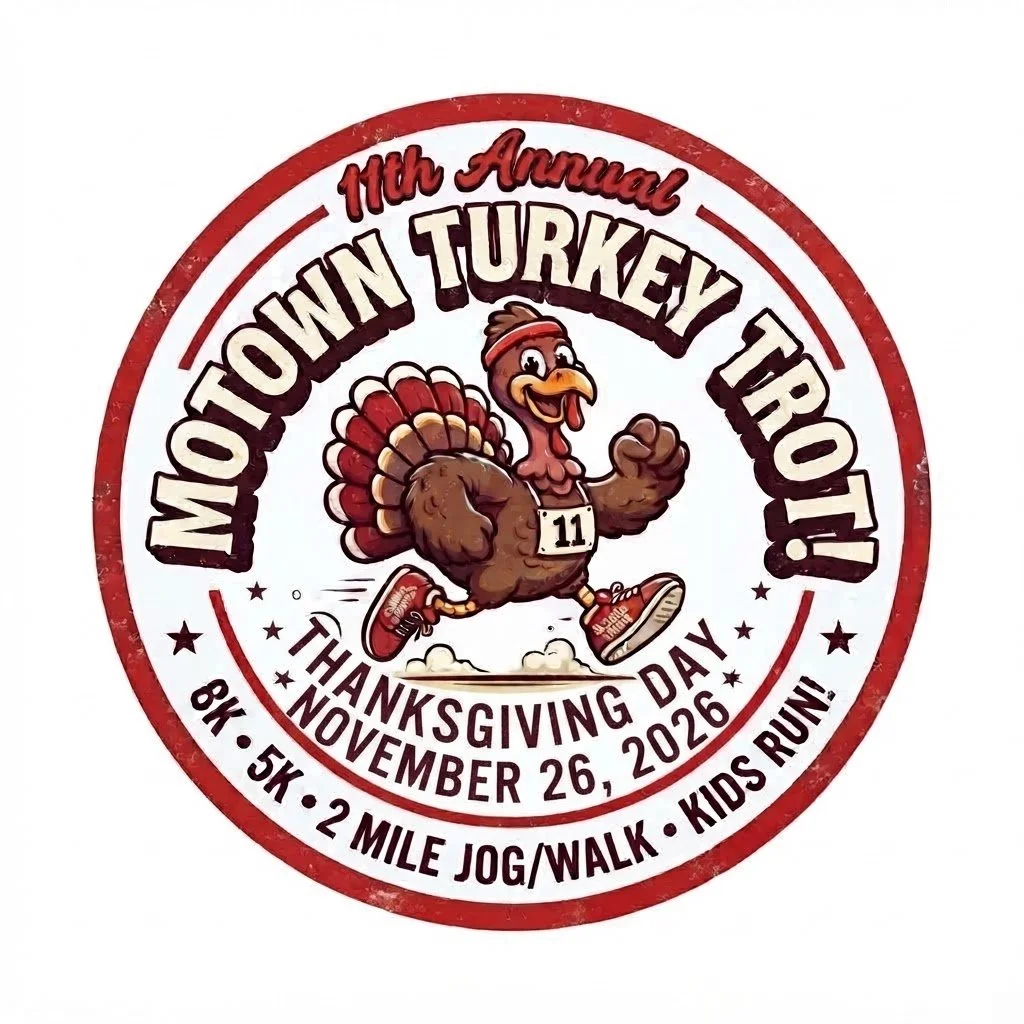 11th Annual MoTown Turkey Trot 8k, 5k, 2 Mile FUN Run/Walk, 1/2 Mile Kids’ Run!
