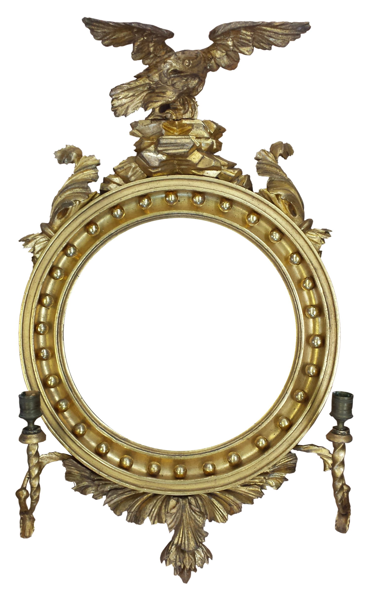 19th century American Girandole Mirror
