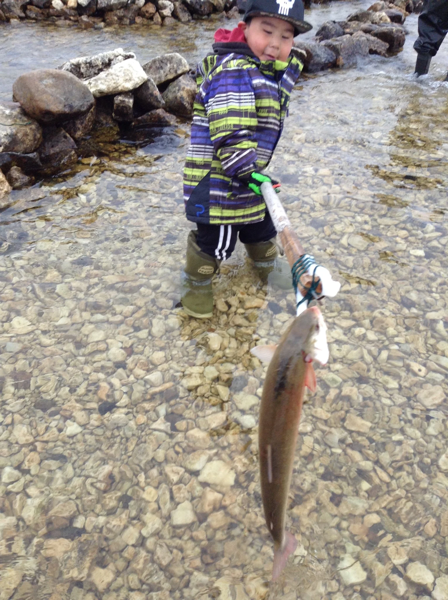 'First Catch With Spear' by Hannah Qirqqut, Gjoa Haven