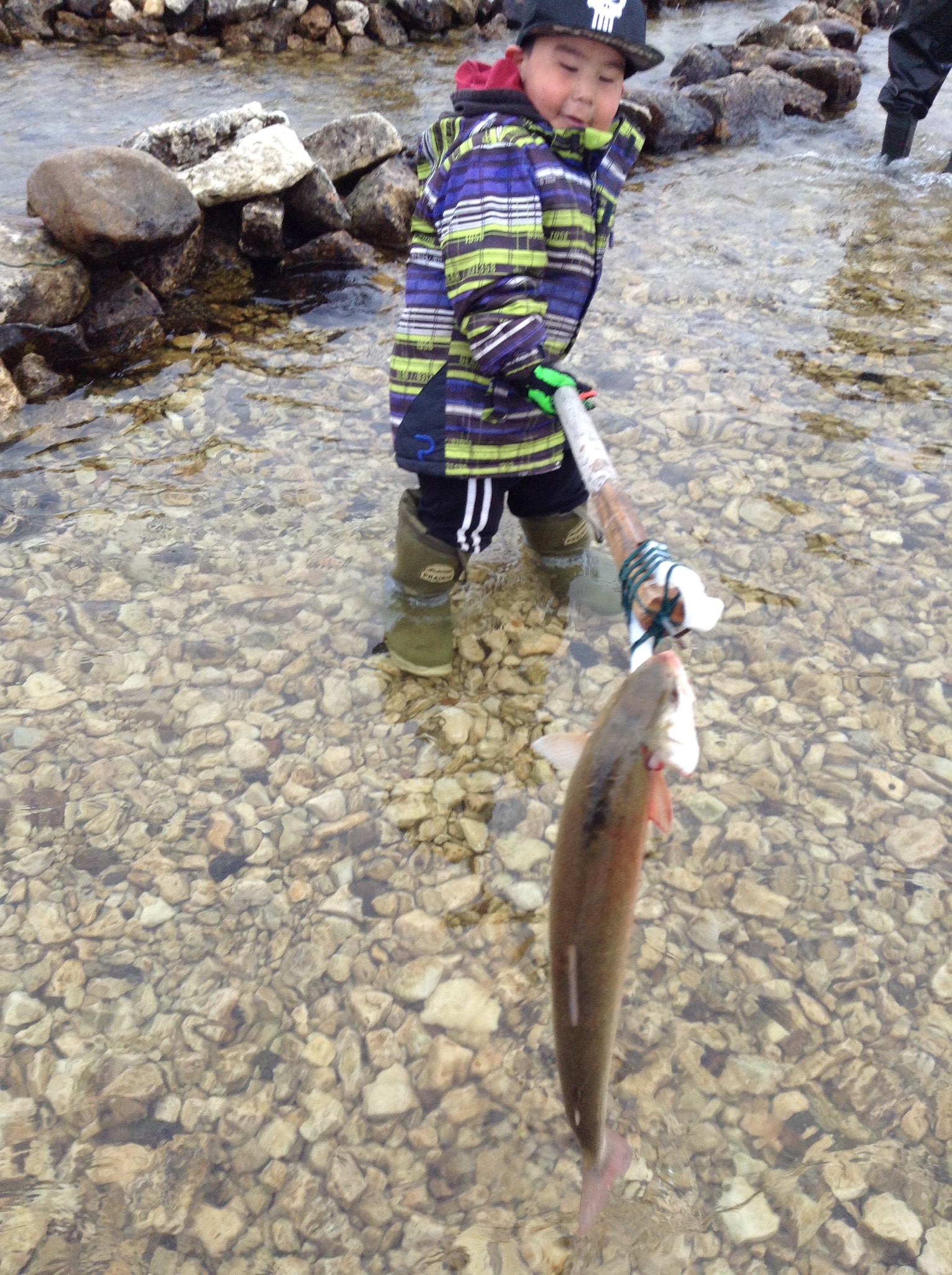 'First Catch With Spear' by Hannah Qirqqut, Gjoa Haven