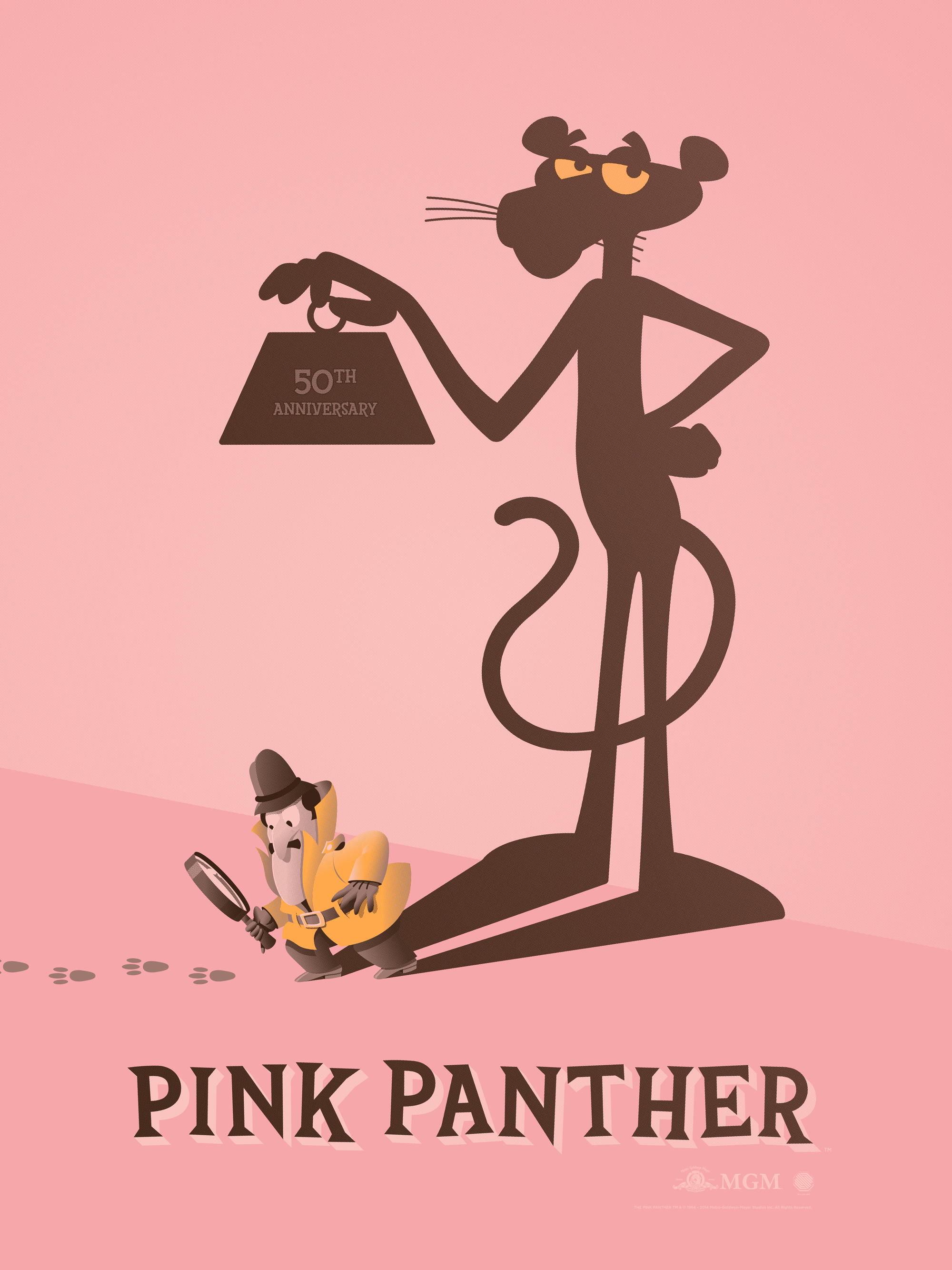 The Pink Panther 50th Anniversary Movie Poster — DKNG