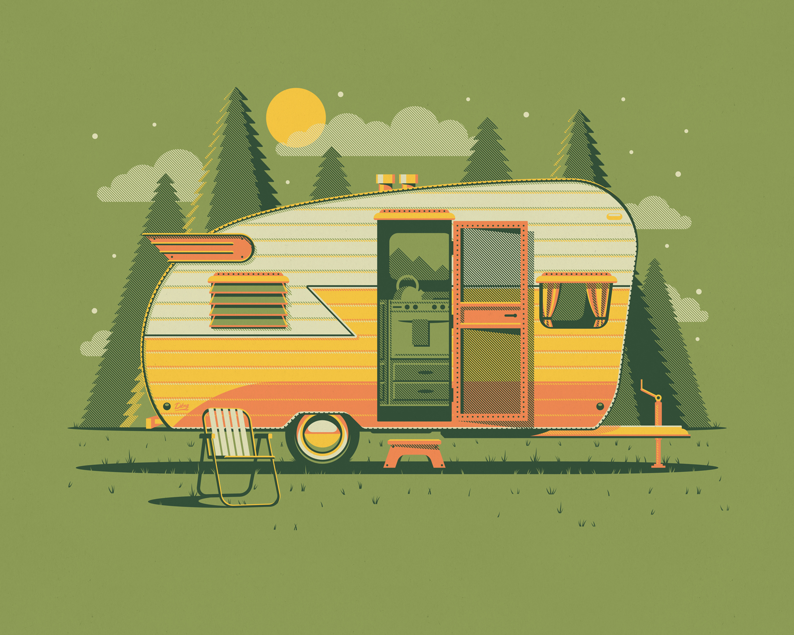 Camper Art Print Series — DKNG