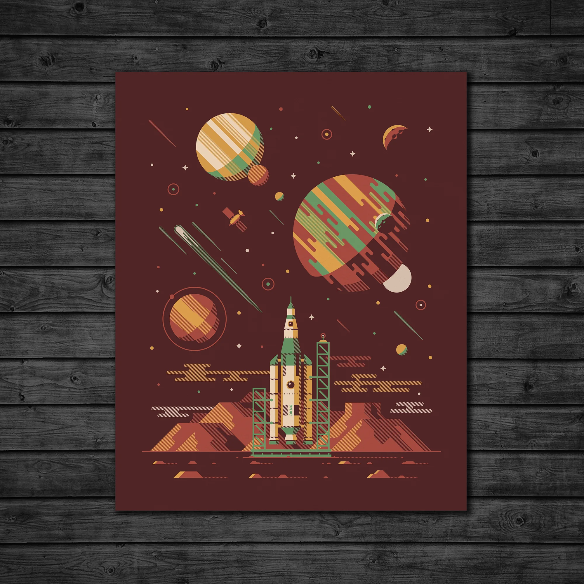 Orion art print by DKNG