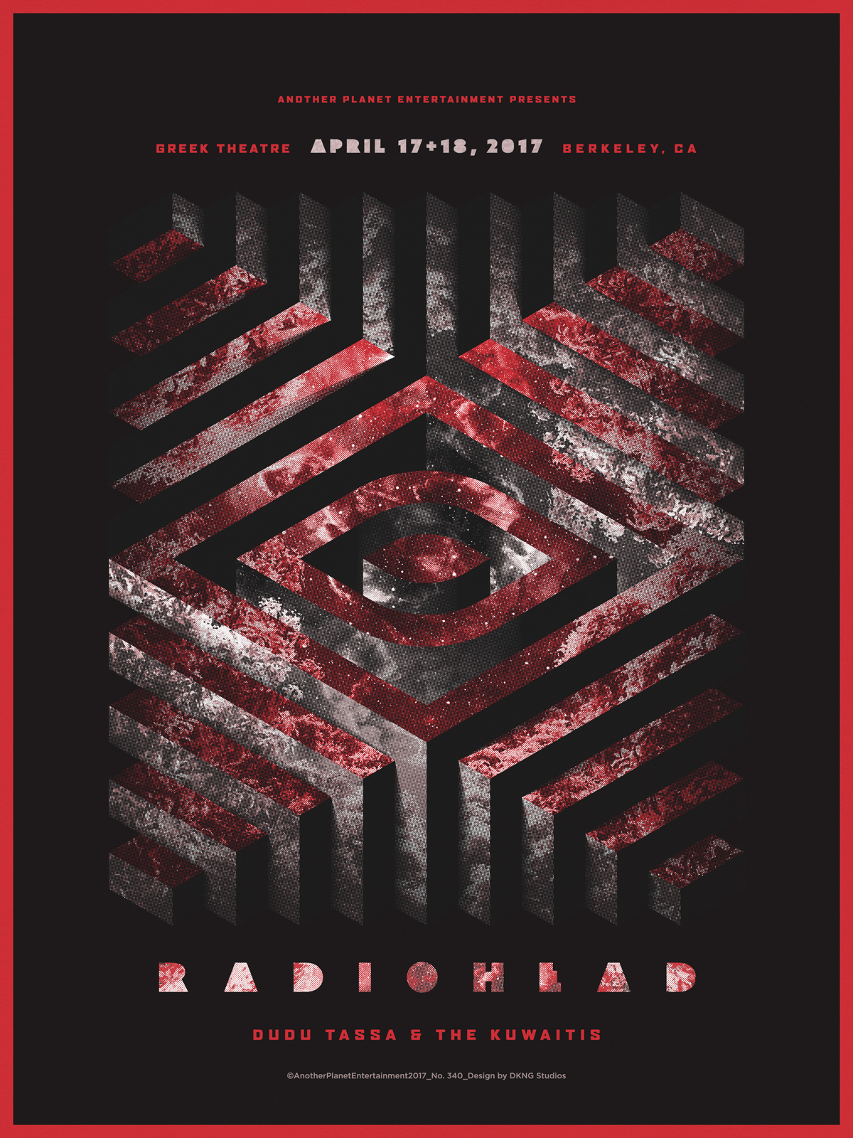 radiohead berkeley ca poster dkng radiohead berkeley ca poster dkng