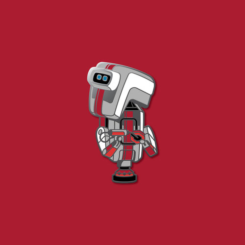 Wall-E Eve Robot Enamel Lapel Pin by DKNG x Mondo Disney Pixar 