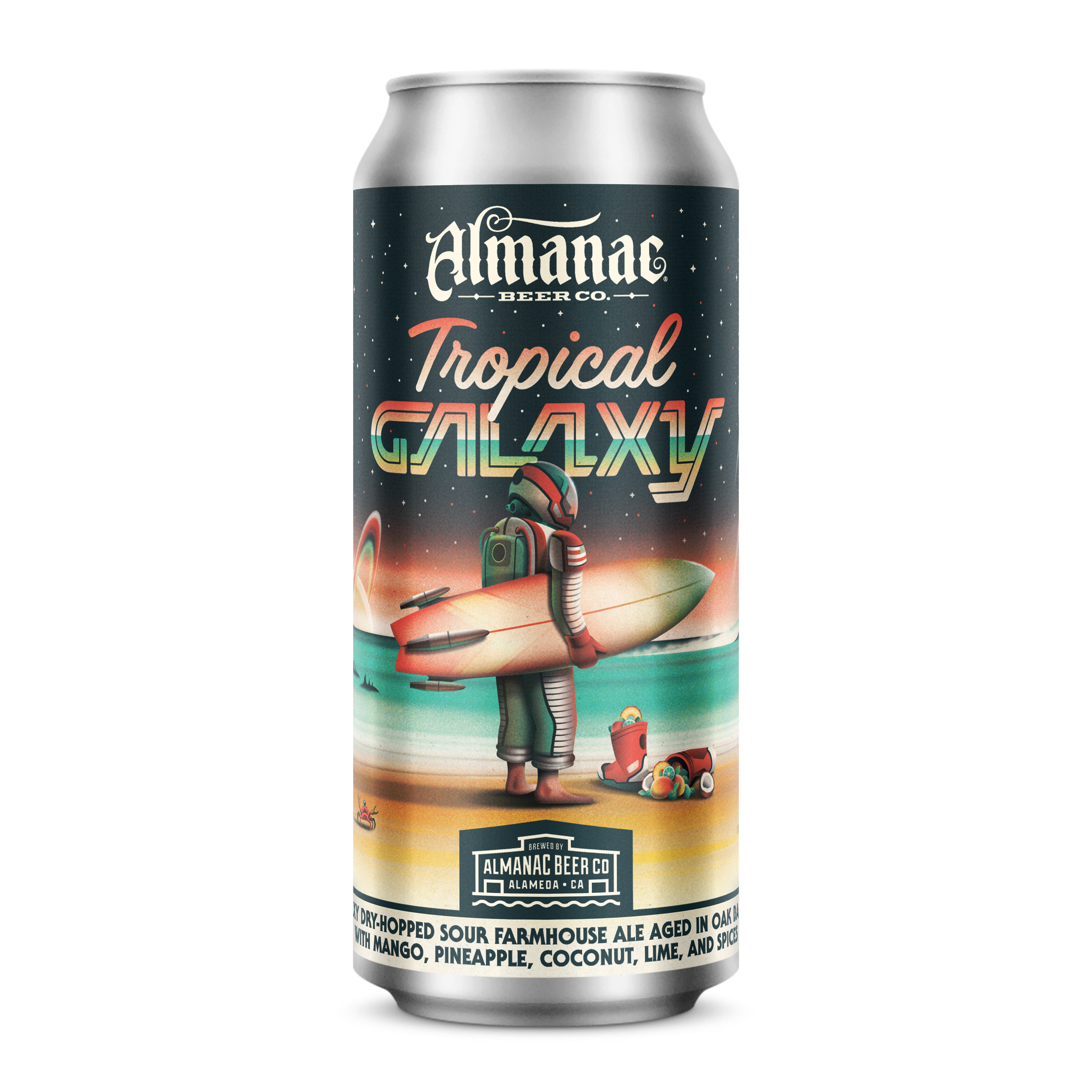 Almanac Tropical Galaxy Beer Can Design by DKNG