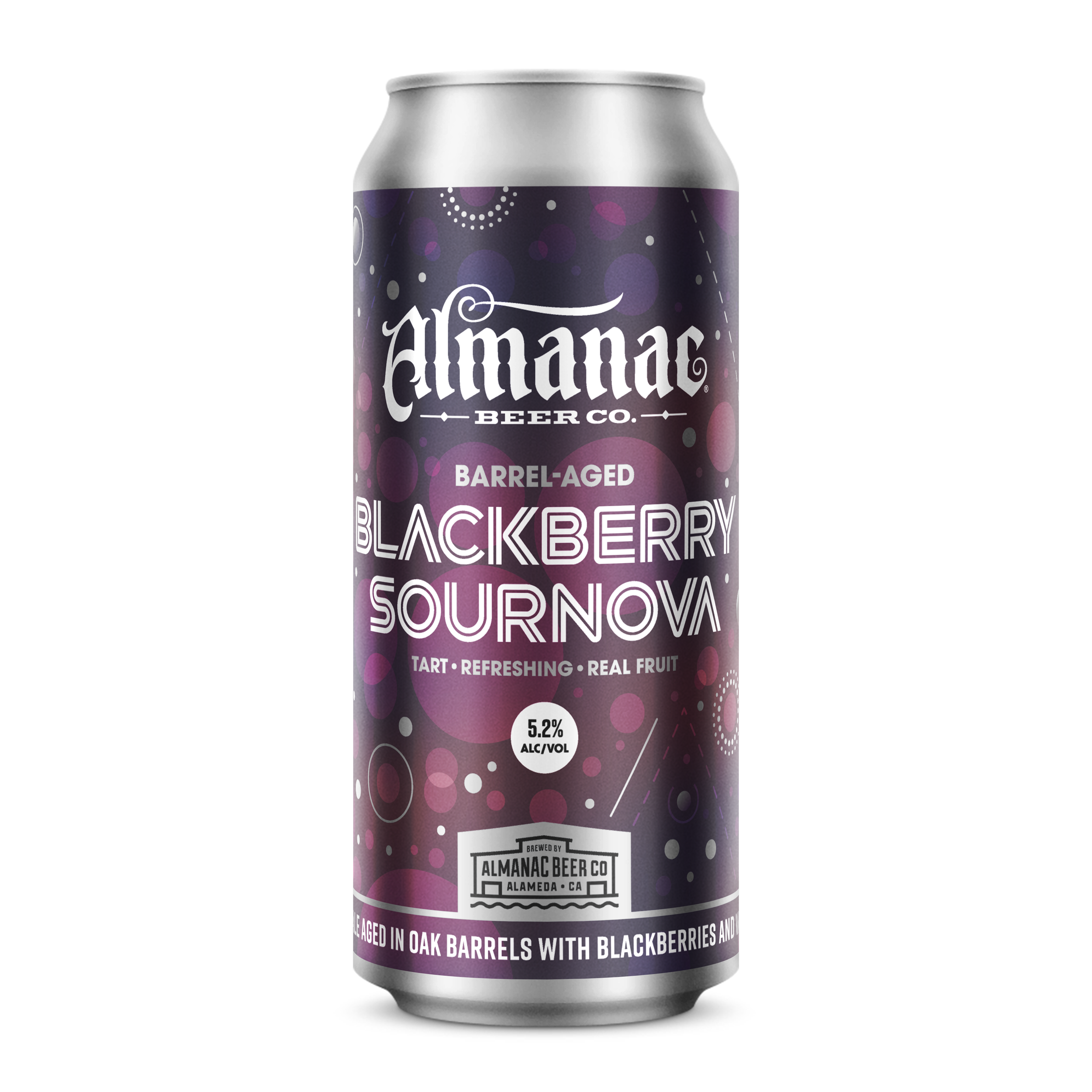 Almanac Blackberry Sournova Beer Can Design by DKNG