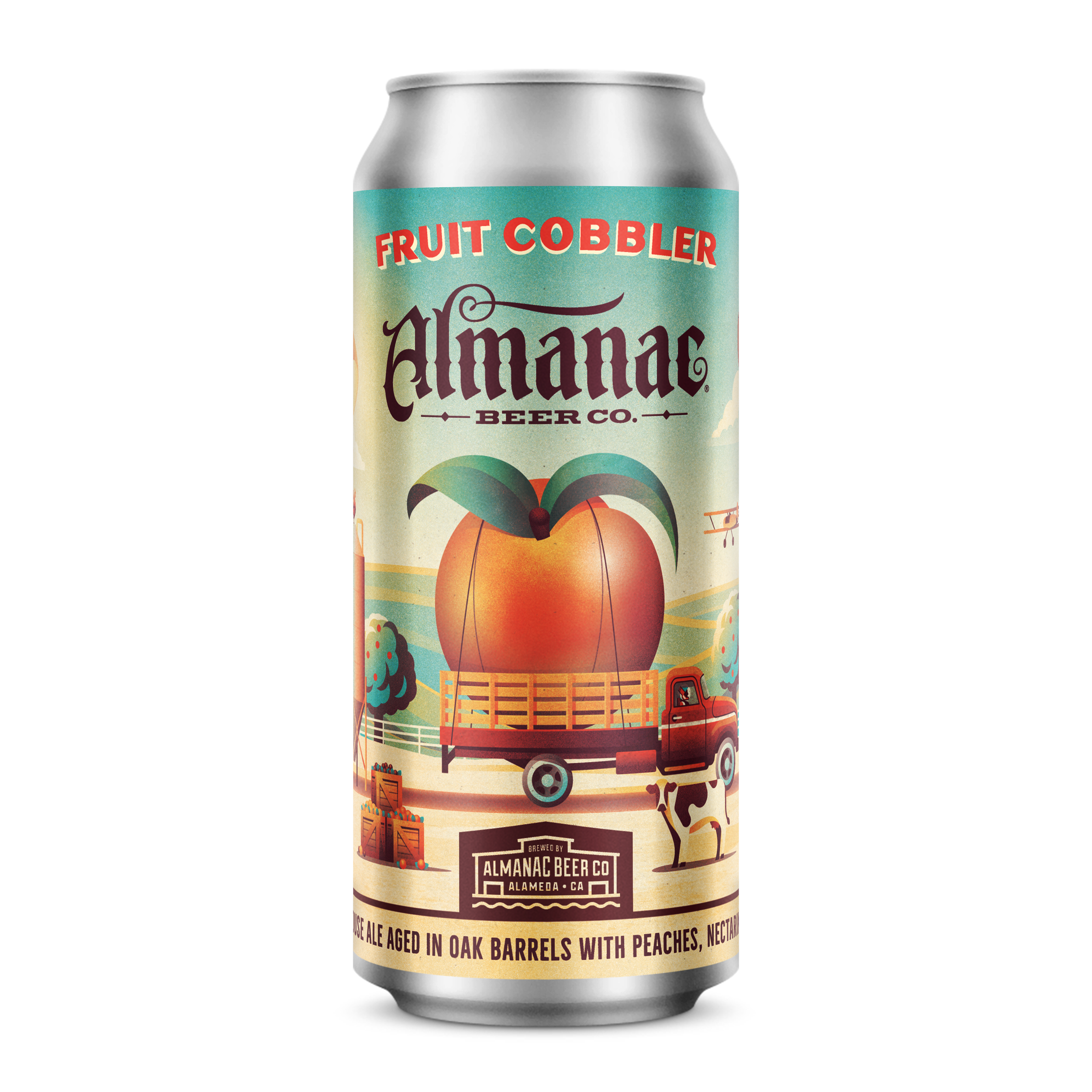 Almanac Fruit Cobbler Beer Can Design by DKNG