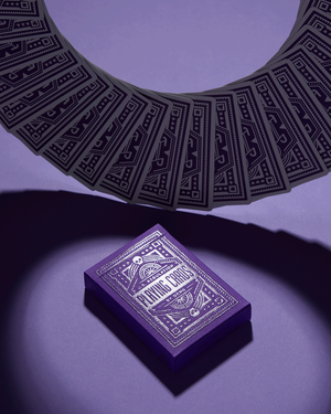 anyone playing cards purple 4種セット ANYONE PURPLE CHECKERBOARD PLAYING CARDS – Paperdecks