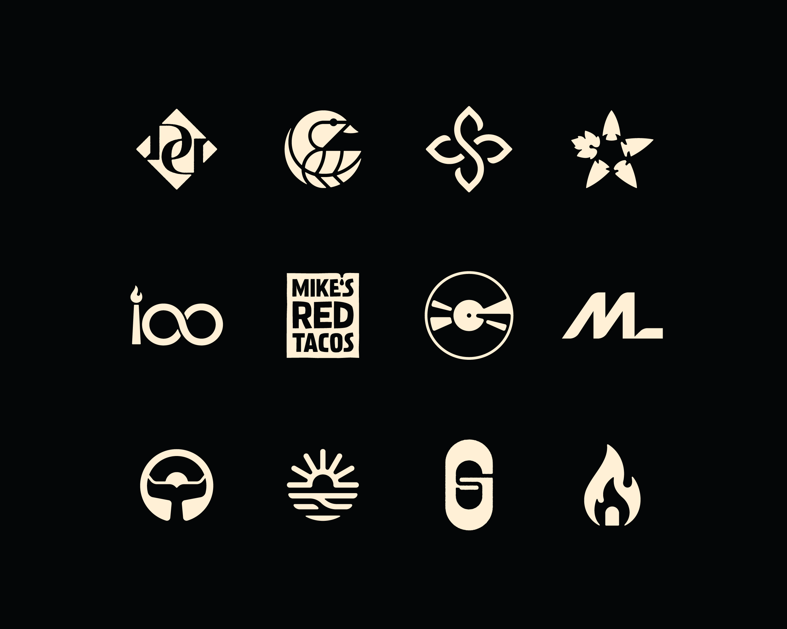 Recent work: Logo marks and brand systems