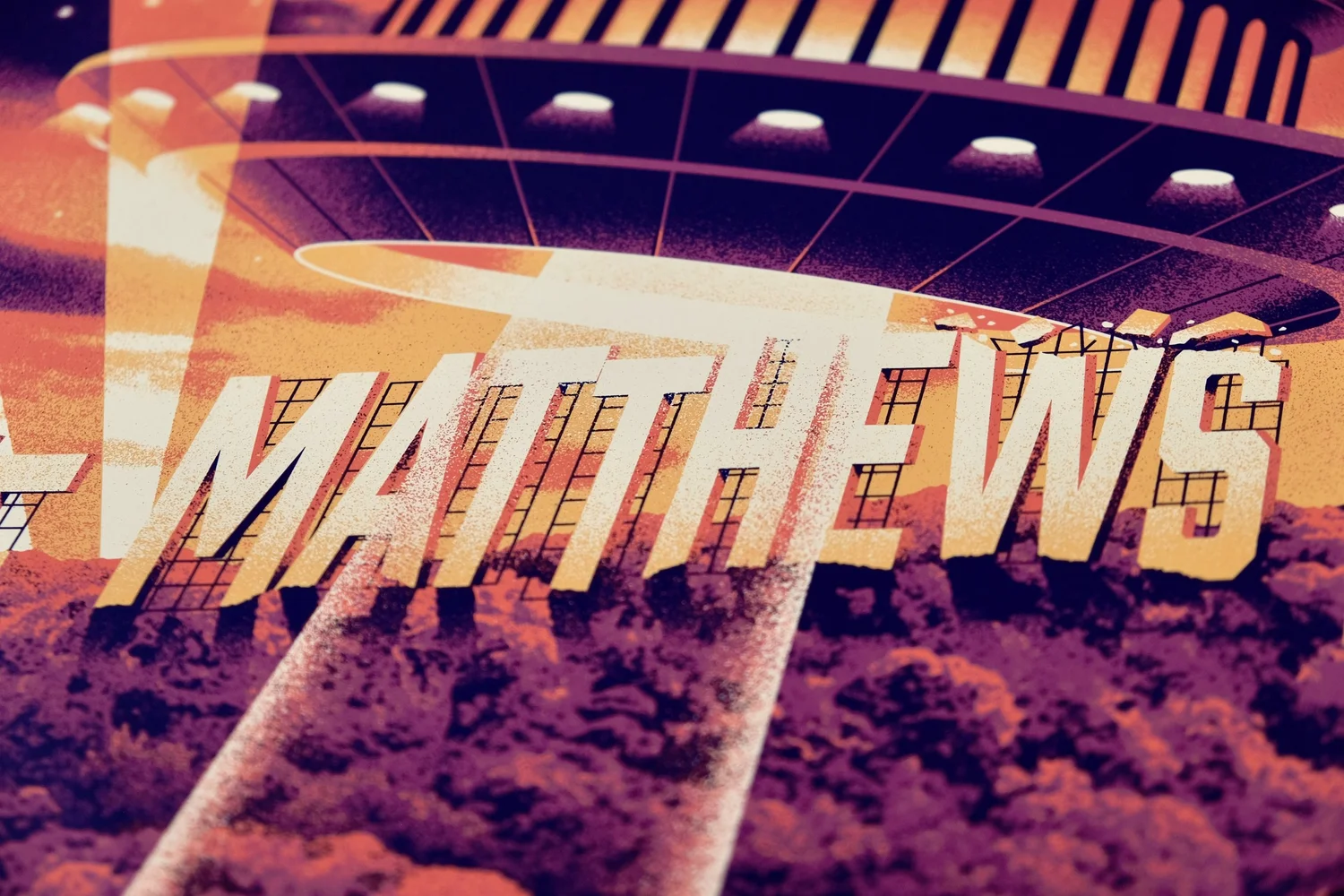 Dave Matthews Band Los Angeles, CA Poster by Dan Kuhlken