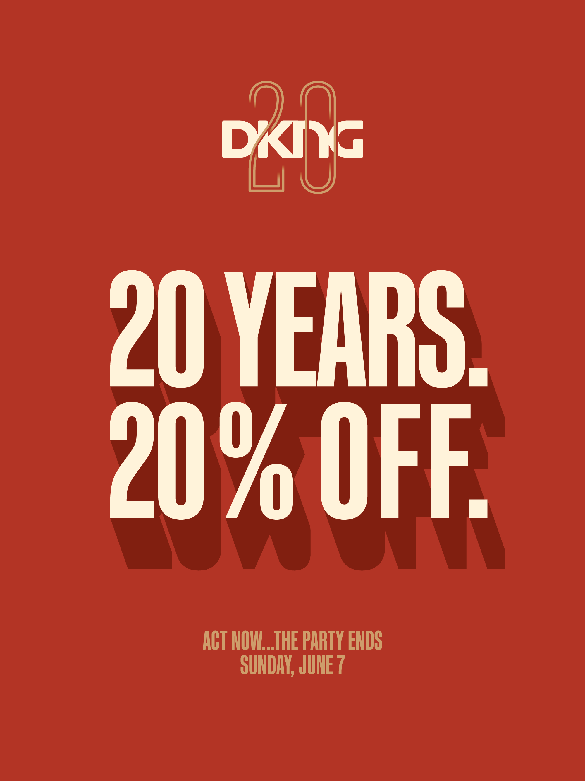 The DKNG 20th Anniversary Sale