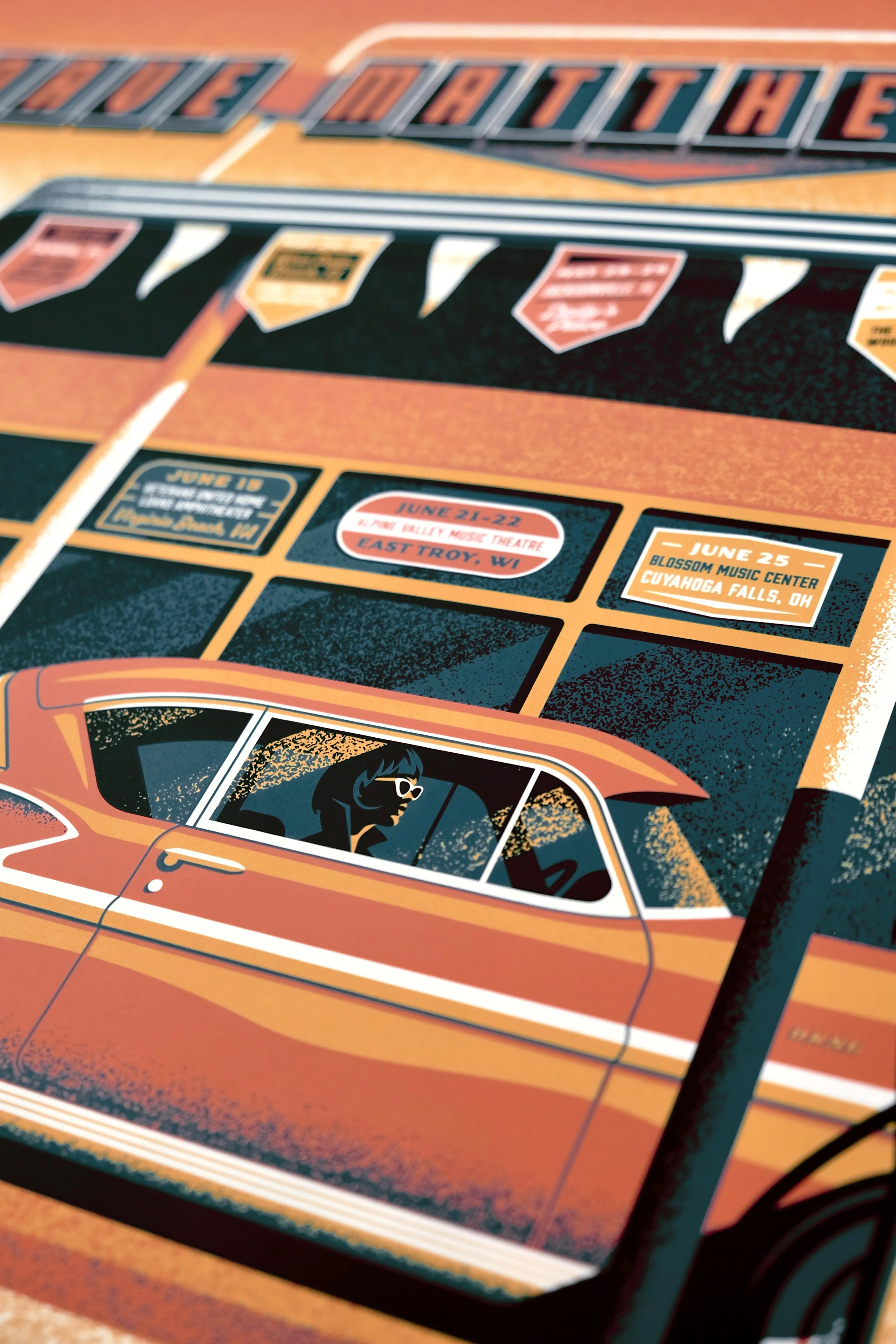 Dave Matthews Band 2024 Tour Poster — DKNG