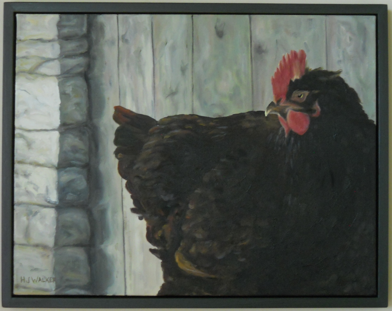 Who's chicken 14x18"    SOLD