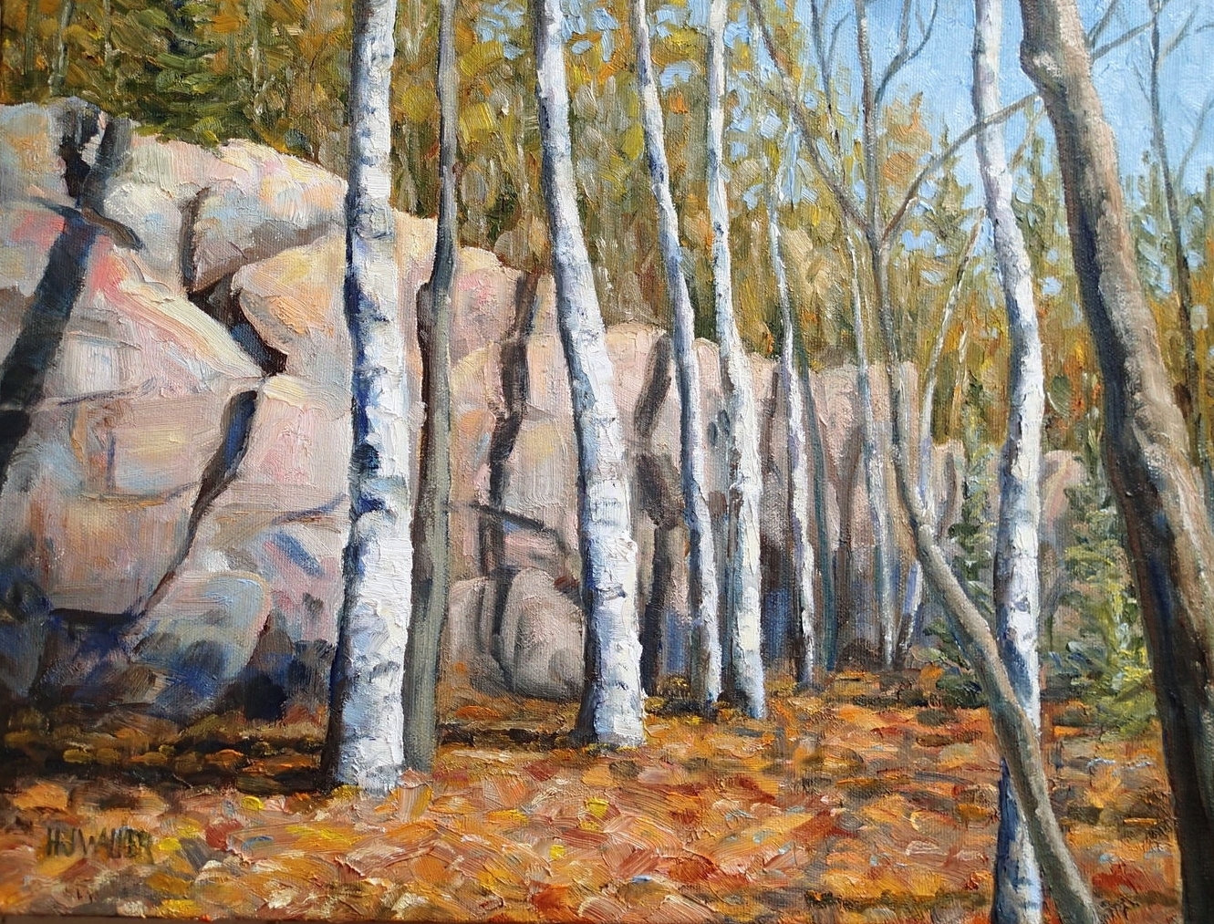 Birches 12x16"    SOLD