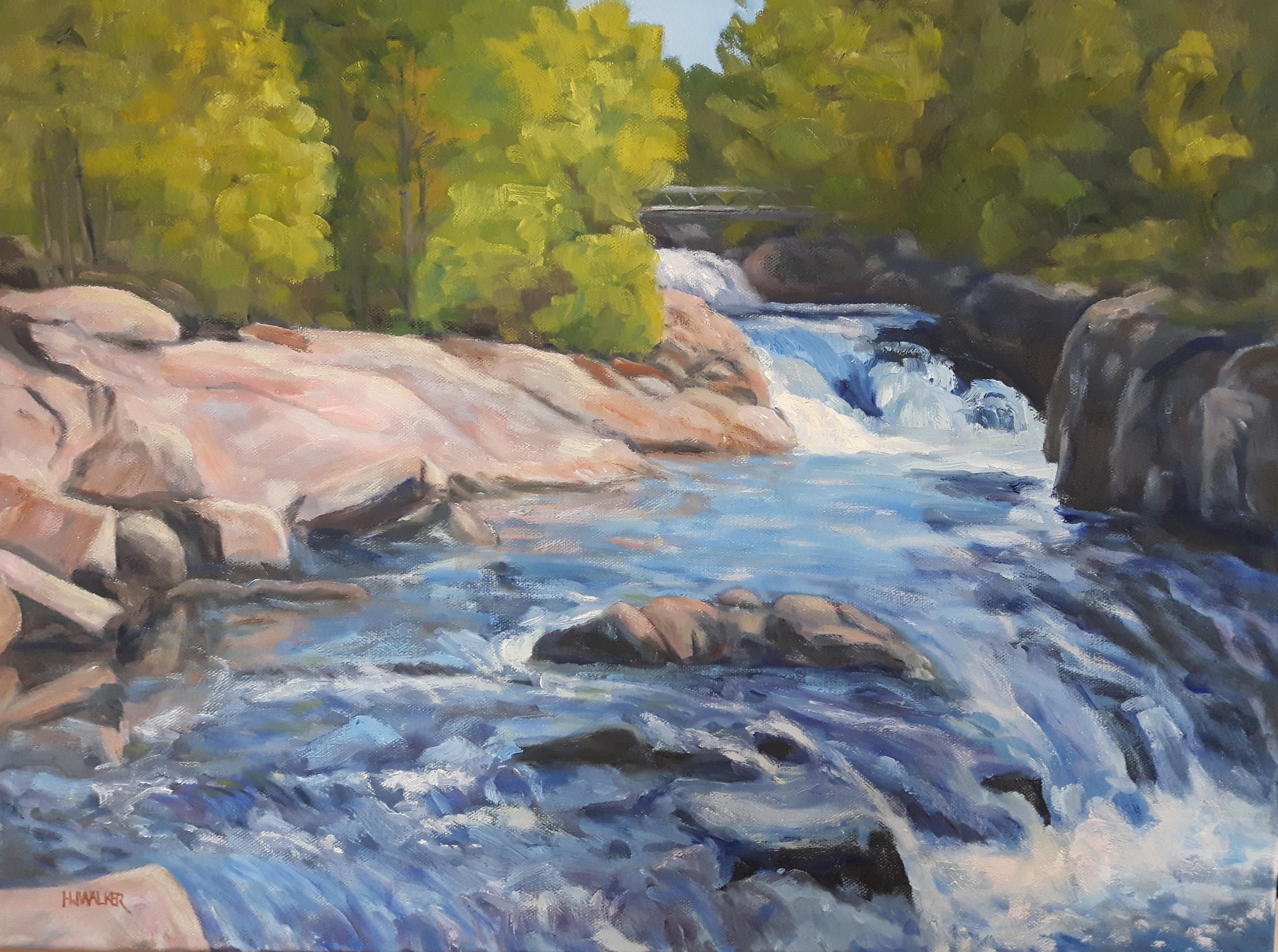 Ritchie Falls 20x30  Plein air     SOLD