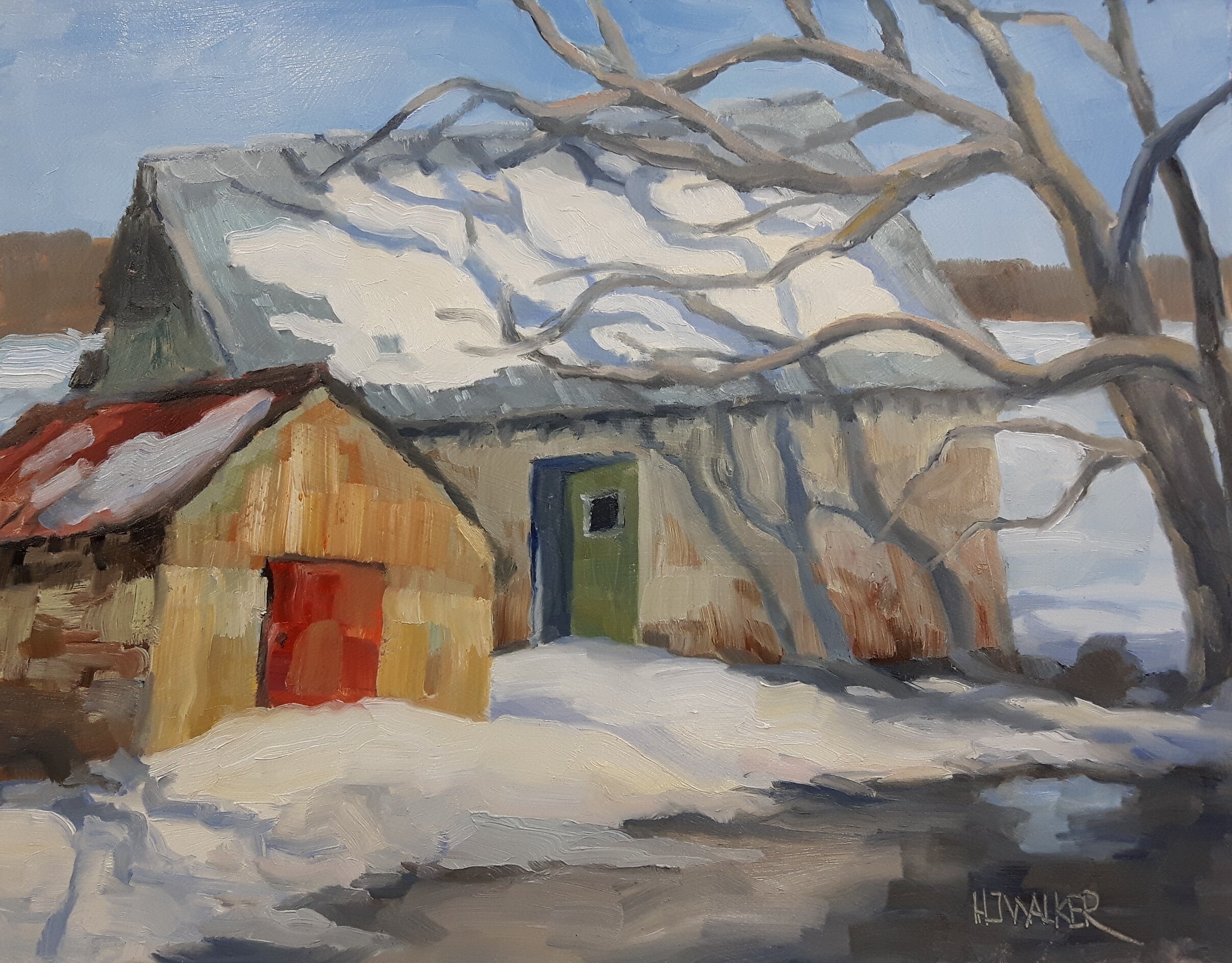 Winter Boathouses