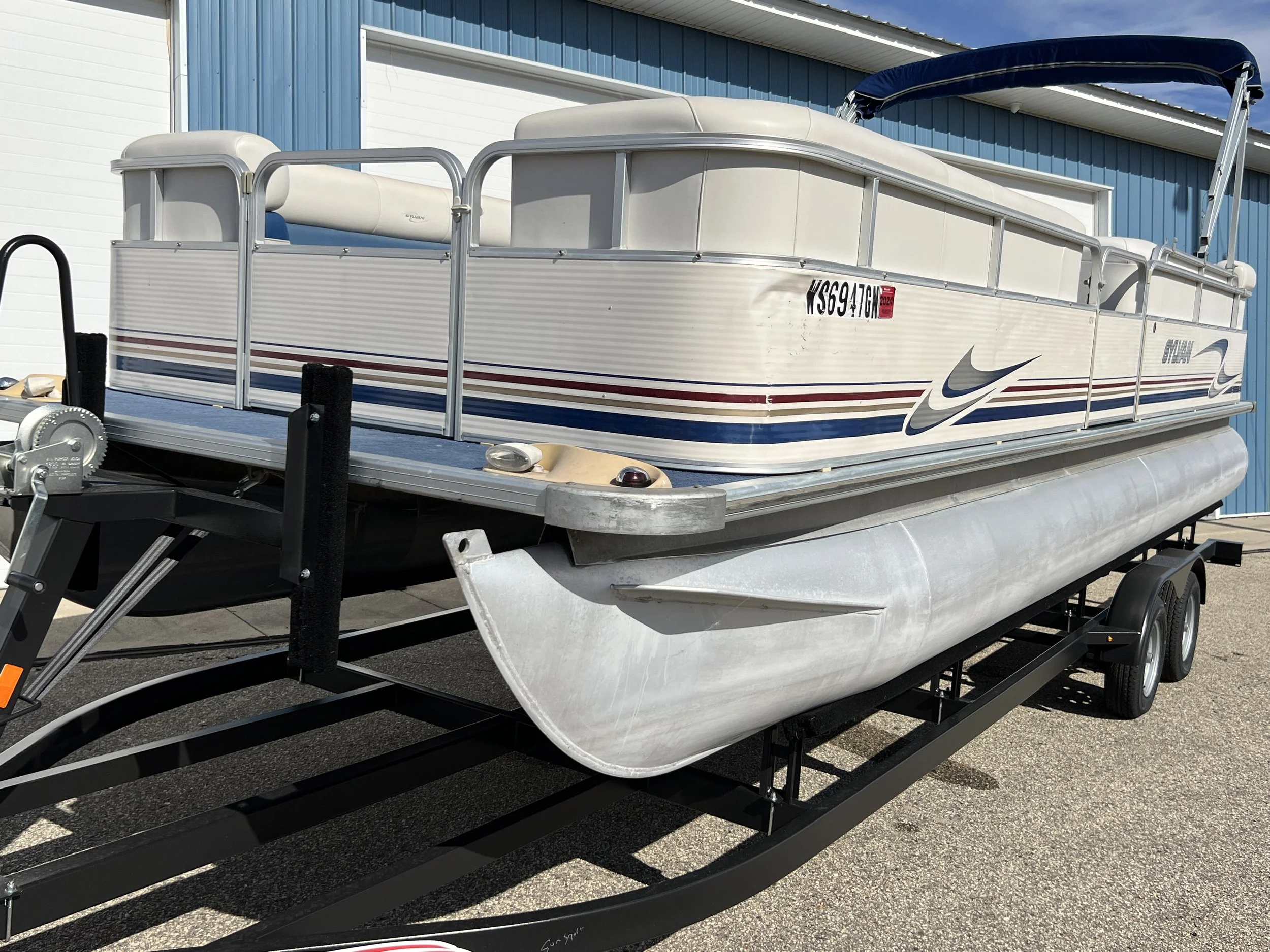 2003 Sylvan 24' Pontoon w 60 Mercury. Includes 2025 Tandem Trailer