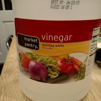 yeah, giant bottle of vinegar, what what!