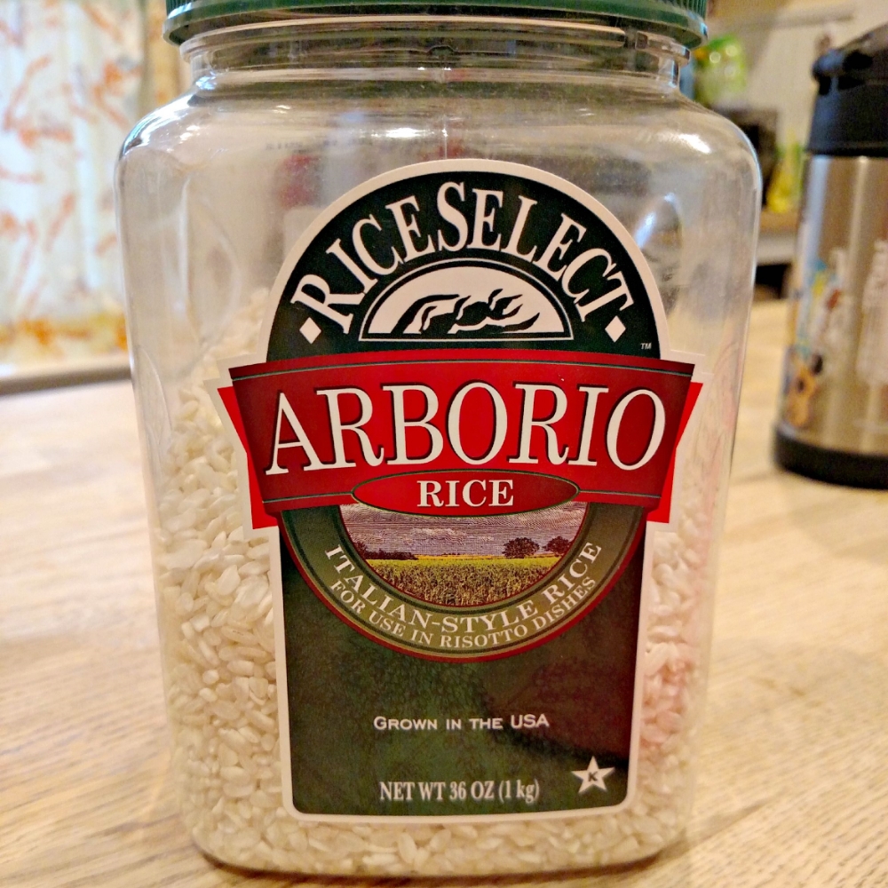 supermarket arborio rice. cause we fancy.