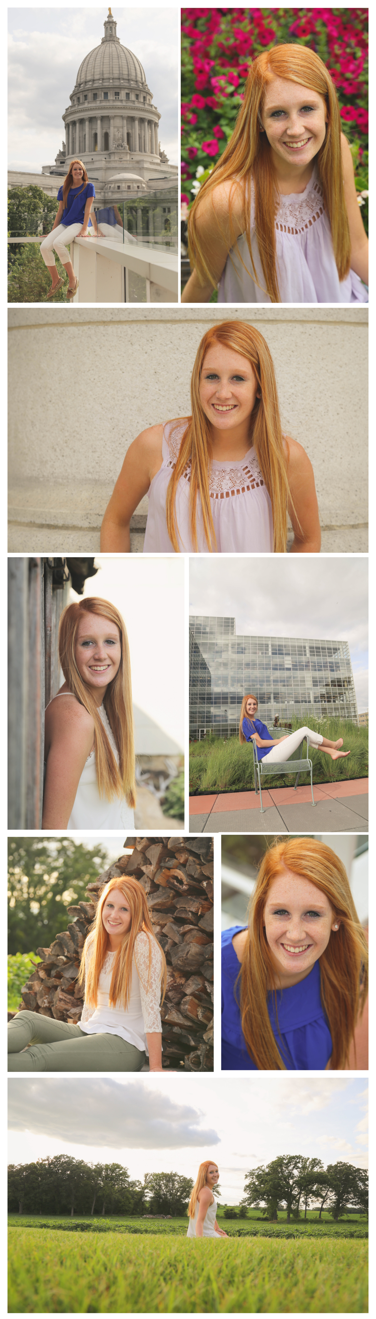 Taylor's sister Alysa made sure she looked good and her hair and clothes were all proper for every picture. She even jumped in a few pictures!
